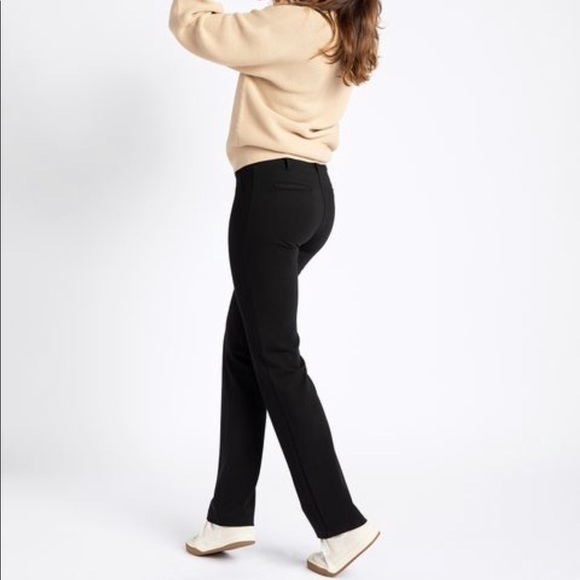 Betabrand Pants - Betabrand Dress Pant Yoga Straight Leg Pants in Black